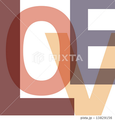 Valentines day card with LOVE. Font type Valentines day card with LOVE. Font type 13829156