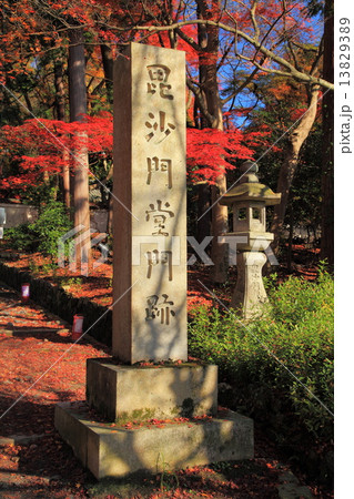 秋の毘沙門堂 13829389