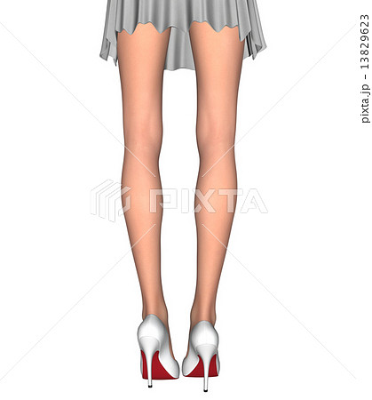 O脚の女性の脚 13829623