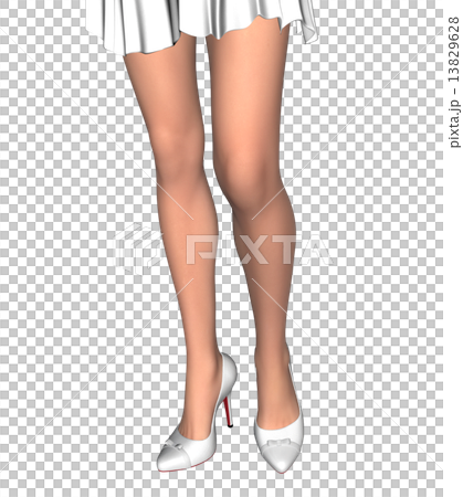すらりとした美しい女性の脚 13829628
