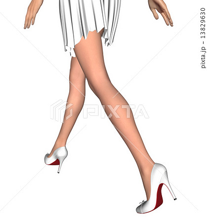 すらりとした美しい女性の脚のイラスト素材