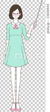 Female pointer troubled face Female pointer troubled face 13830443