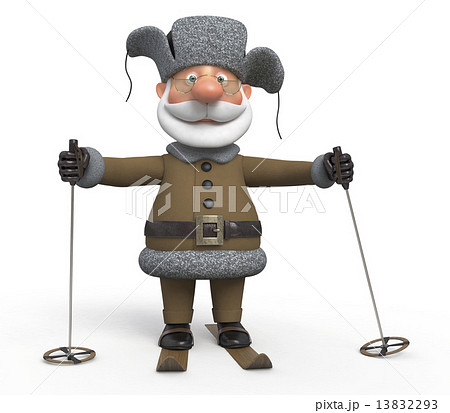 The grandfather on skis The grandfather on skis 13832293