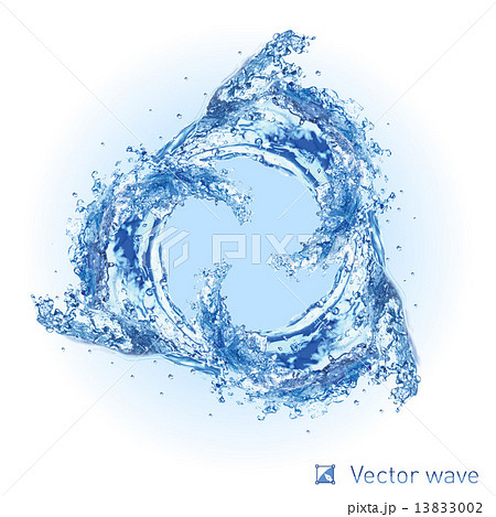 Cool Water Waveのイラスト素材 13833002 Pixta
