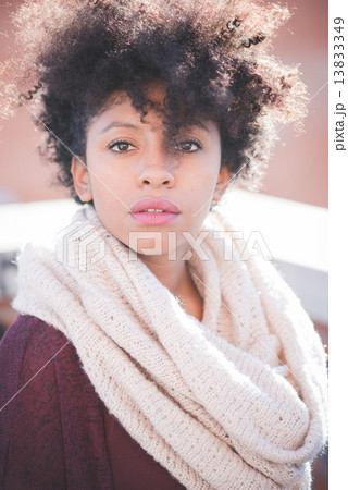 beautiful black curly hair african woman beautiful black curly hair african woman 13833349