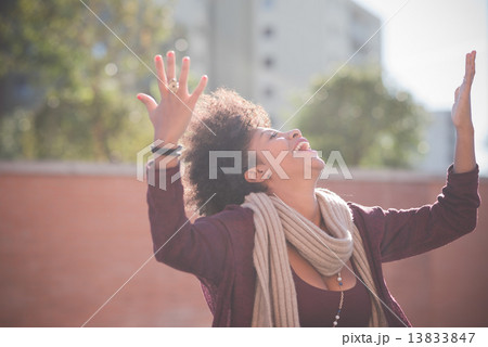 beautiful black curly hair african woman beautiful black curly hair african woman 13833847