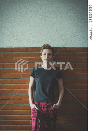 young lesbian stylish hair style woman 13834654