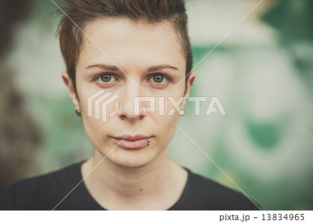 young lesbian stylish hair style woman young lesbian stylish hair style woman 13834965