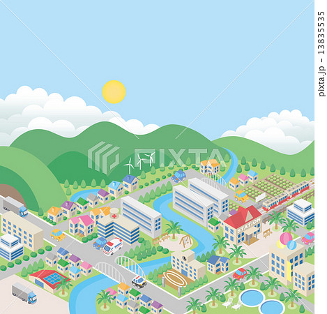 町並み 立体 町並み 立体 13835535