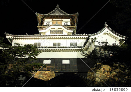 8月愛知 犬山城・天守閣ライトアップ 8月愛知 犬山城・天守閣ライトアップ 13836899