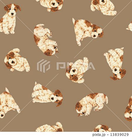 犬の背景のイラスト素材