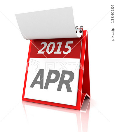 2015 April calendar, 3d render 2015 April calendar, 3d render 13840134