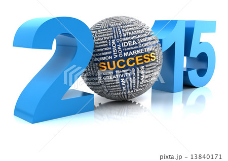 2015 business success, 3d render 13840171
