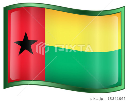 Guinea-Bissau Flag icon. Guinea-Bissau Flag icon. 13841065