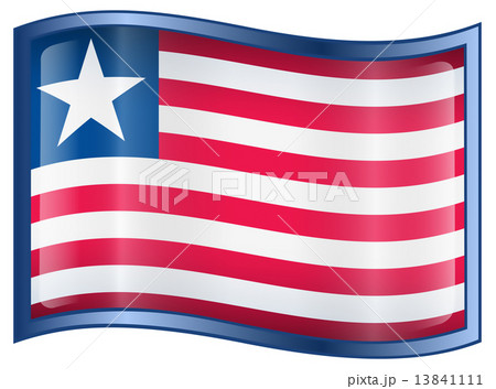 Liberian Flag icon. Liberian Flag icon. 13841111