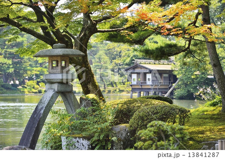 兼六園 徽軫灯籠 金沢 13841287