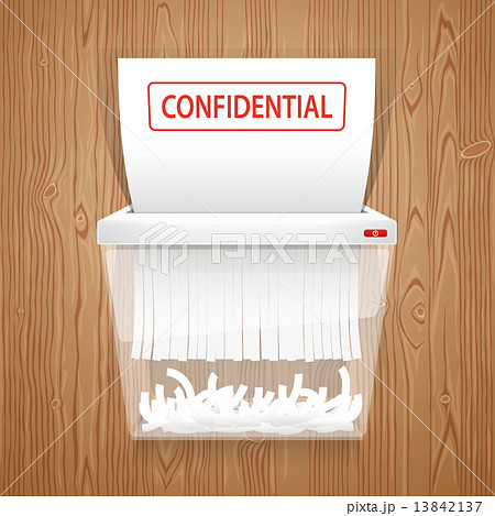 Shredding Documents For Securityのイラスト素材