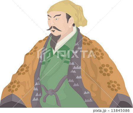 石田光成 武将 偉人 歴史上の人物 イラスト 肖像のイラスト素材