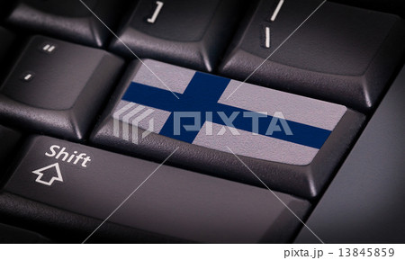 Flag on keyboard Flag on keyboard 13845859