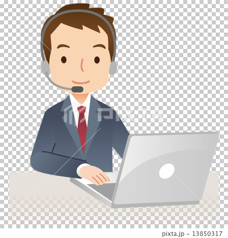 Male From Telephone Operator Stock Illustration 13850317 Pixta