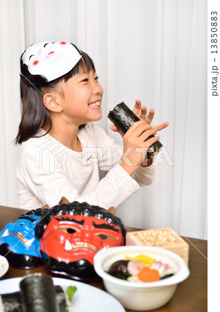 節分(女の子) 13850883
