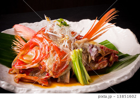 キンメダイの煮物　 Alfonsino boiled and seasoned fish or vegetable 13851602