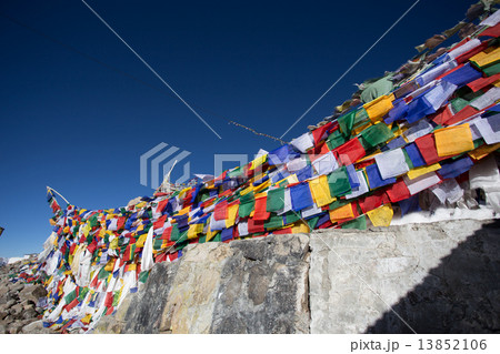 Prayer flag on highest 13852106