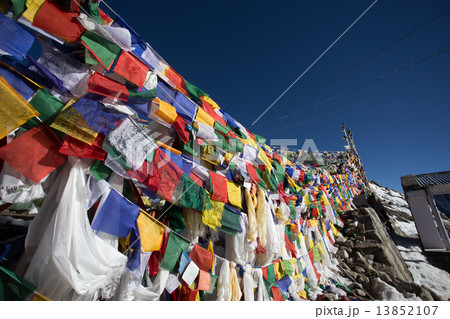 Prayer flag on highest 13852107