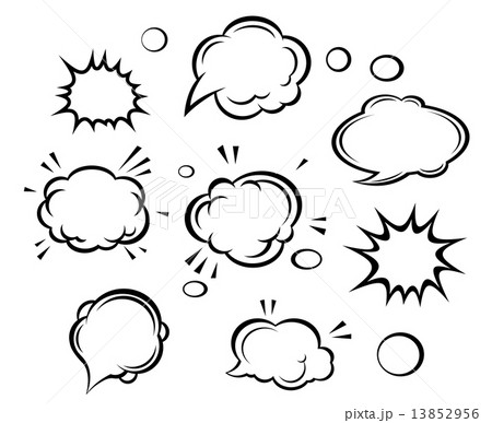 Cartoon clouds and bubbles Cartoon clouds and bubbles 13852956