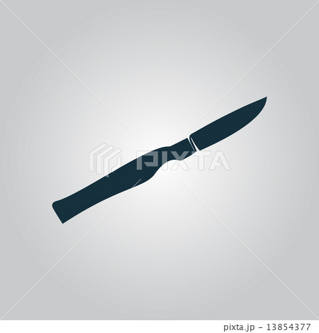 Scalpel cut flat icon, sign and button Scalpel cut flat icon, sign and button 13854377