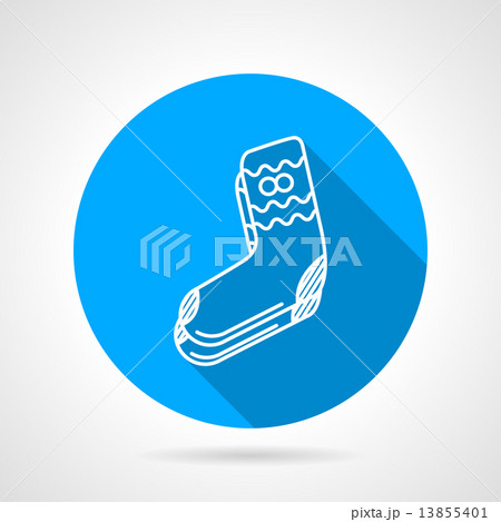 Knitted socks flat vector icon Knitted socks flat vector icon 13855401