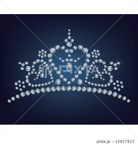 Diamond tiara - vector illustration  13857815