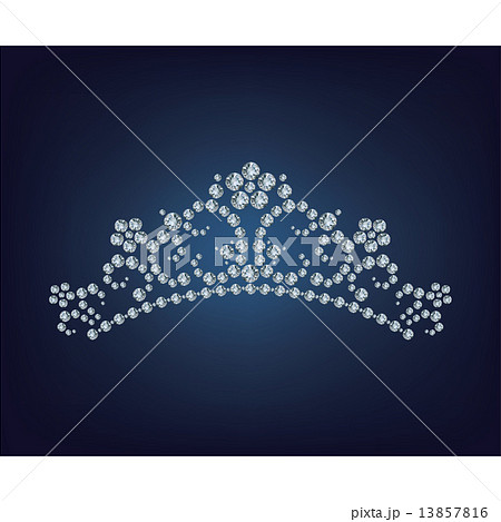 Diamond tiara - vector illustration  13857816