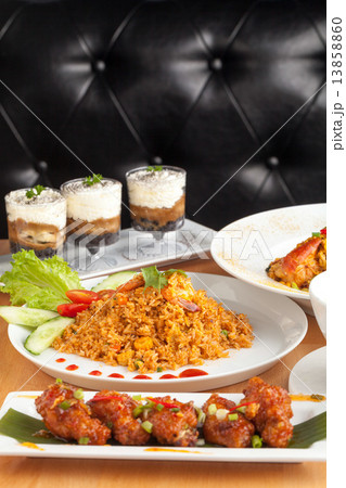 Variety of Thai Food Dishes Variety of Thai Food Dishes 13858860