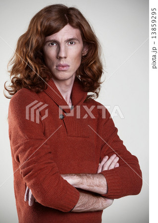 Young man with the long, auburn hair Young man with the long, auburn hair 13859295