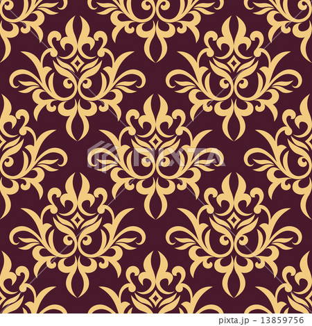 Yellow and purple floral seamless pattern Yellow and purple floral seamless pattern 13859756
