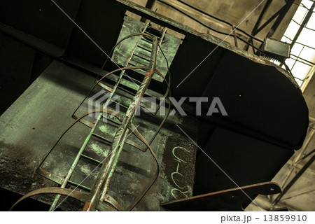 Ladder in industrial interior 13859910