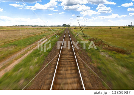 Cargo trains in old train depot 13859987