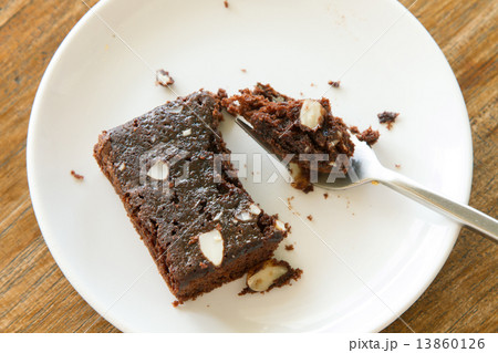 Pile of Delicious Chocolate Brownies 13860126