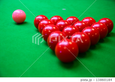 Snooker ball on snooker table, Snooker or Pool game on green table, International sport. Snooker ball on snooker table, Snooker or Pool game on green table, International sport. 13860184