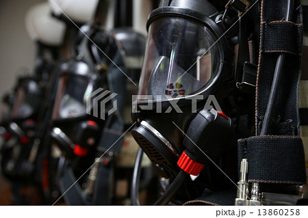 firefighter suit and equipment ready for operation. firefighter suit and equipment ready for operation. 13860258