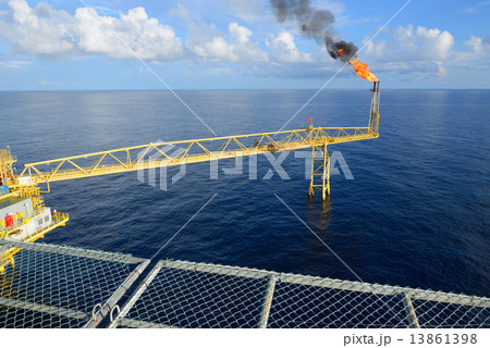 The gas flare The gas flare 13861398
