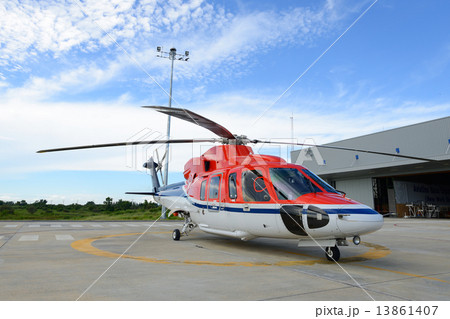 offshore helicopter park at the apron 13861407