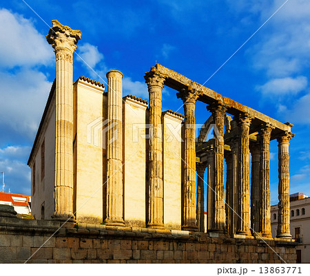 ancient temple. Merida, Spain ancient temple. Merida, Spain 13863771