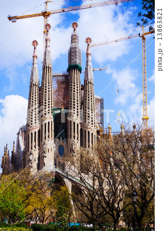 View of Sagrada Familia. Spain View of Sagrada Familia. Spain 13863821