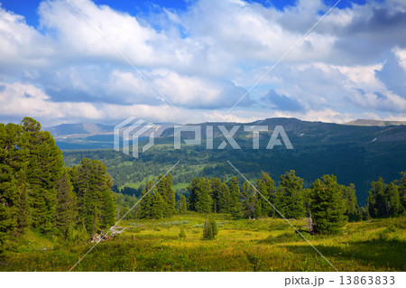 Landscape with  mountains 13863833