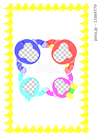 明信片模板面朝上廣告牌 - 家庭猴子 - 漫畫前景 - 家庭猴子 -  13864779