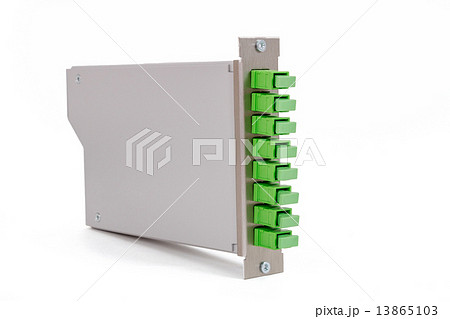 Fiber optic casette with SC connectors isolated Fiber optic casette with SC connectors isolated 13865103