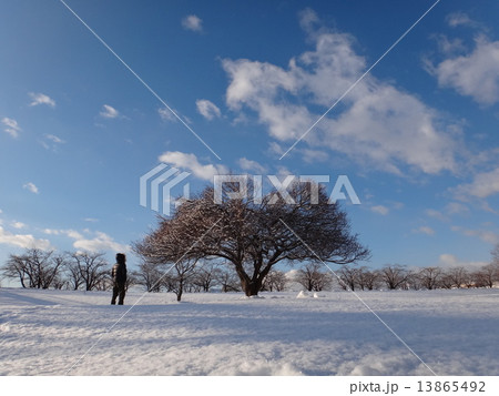 雪と青空 雪と青空 13865492