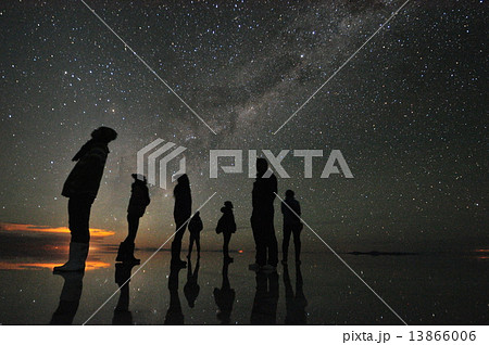 星空　ウユニ塩湖 13866006